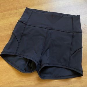 Black Lululemon In Movement Shorts 2.5”